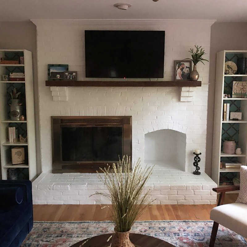 Anniek Fireplace Shelf Mantel, 42", Mocha