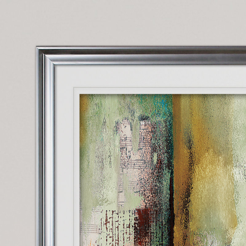 «In The City», reproduction de peinture acrylique encadrée, Argent, H 24 po x l 32 po x P 1,5 po