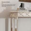 Console Mid-Century avec miroir en bois massif-59997261