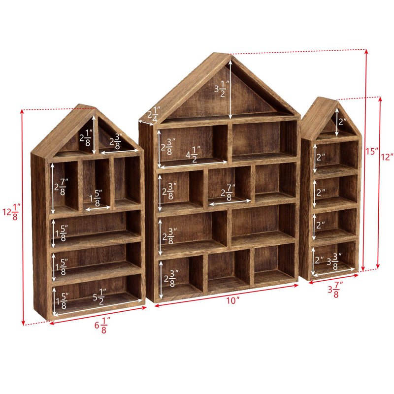 Faiella 3 Piece Wooden Decorative Box Set