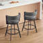 Tabouret de comptoir pivotant H 26,6 po Ayala-1623951381