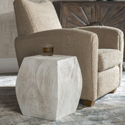 Coriander Solid Wood Accent Stool