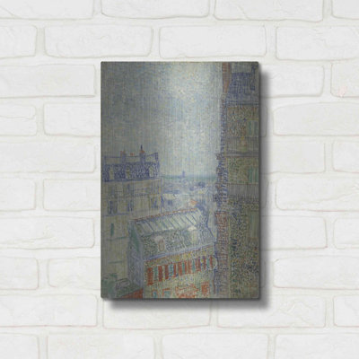 Winston Porter 'View From Theo's Apartment' by Vincent Van Gogh, Metal Wall Art, 12"x16"