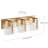 3-light Gold Adjustable Glass Wall Lamp