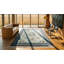 Light Blue Antique Room Size Chinese Bird Design Peking Rug