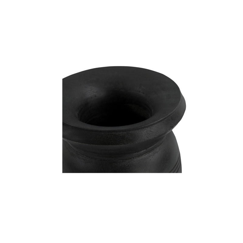 Noble Handcrafted Solid Wood Table Vase, 8.5