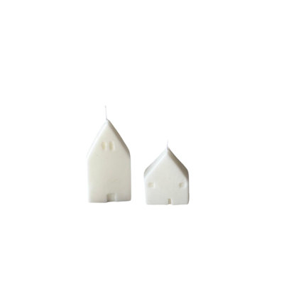 Ensemble de 2 bougies élégantes blanches (2,4 x 2,0 x 2,4 po) | 100% cire de soja pour une combustion propre | Parfait pour la décoration intérieure, la relaxation et l'aromathérapie | Cadeau idéal pour toute occasion