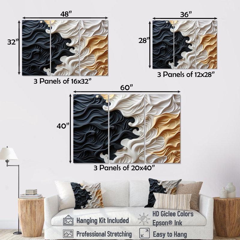 Minimalisme, beauté, sérénité, impression d'art mural, Toile tendue, H 40 po x l 60 po x P 1 po
