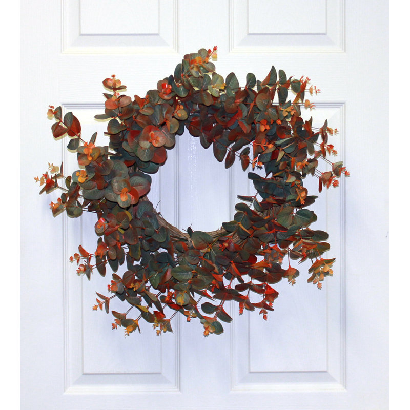Couronne d'eucalyptus d'automne 22 po