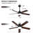 Derick 5-Blade Modern Ceiling Fan with LED Light and Remote Control-369074906-379626993