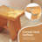19.5" Teak Shower Bench Waterproof Spa Bath Stool with Curved Seat for Bathroom