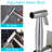 Elongated Hand Held Bidet with Faucet