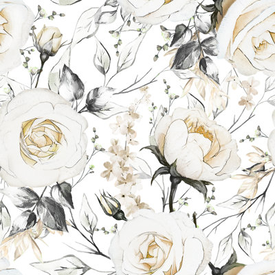 Hayons Peel & Stick Floral Roll
