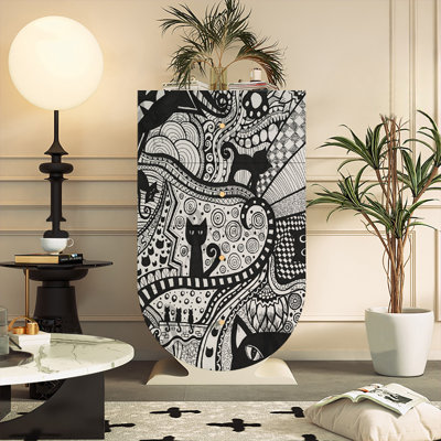 Armoire décorative de style abstrait français