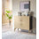 Armoire de rangement à 2 portes, buffet d'appoint avec tablettes intérieures pour le salon, la cuisine, la salle à manger, le couloir ou le vestibule