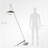 Angler's Ripple 77.8" Modern Adjustable LED Floor Lamp, Fishing Rod Inspired with Dual-Layer Optics, 304 Stainless Steel, Touch & Remote Control, Angle & Height Adjustable-1012212851
