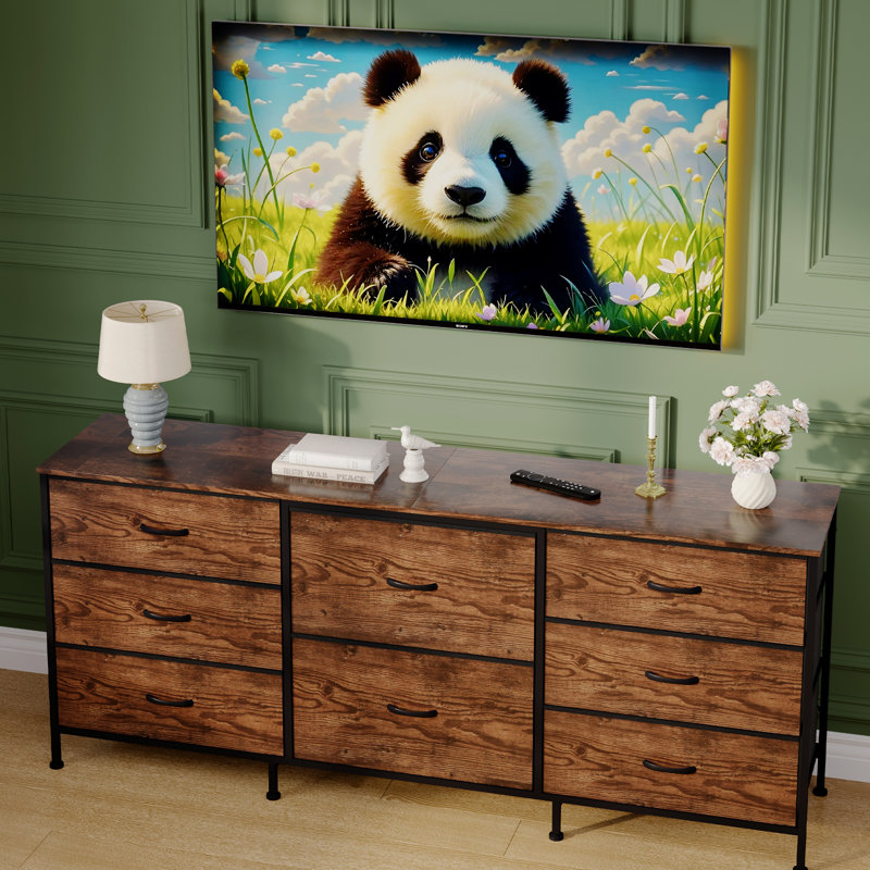 Unfinished TV Stand for TVs up to 75", Brown