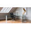 Grande et haute chaise de bureau rembourrée Chuze - capacité de poids de 300 lb, qualité commerciale, noir-1624069157