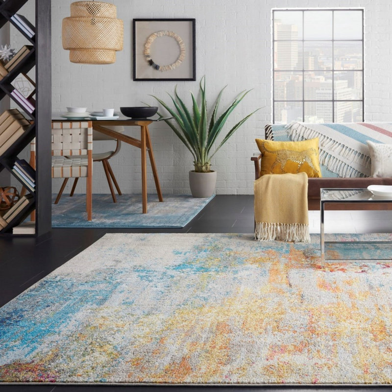 Ankica Abstract Area Rug, Rectangle 274 x 366cm