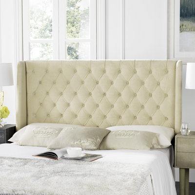 Bertlinde Upholstered Wingback Headboard