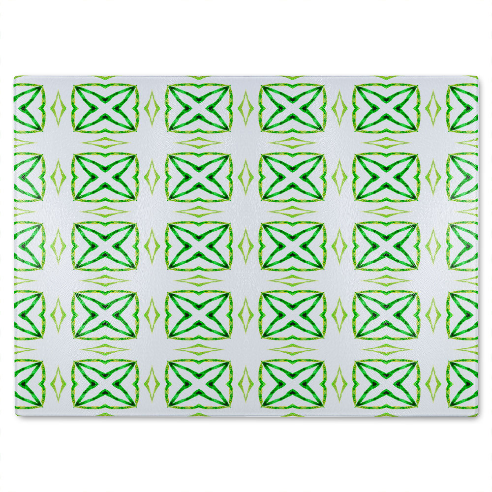 Extraordinary Boho Chic Summer Design Glass Chopping Board