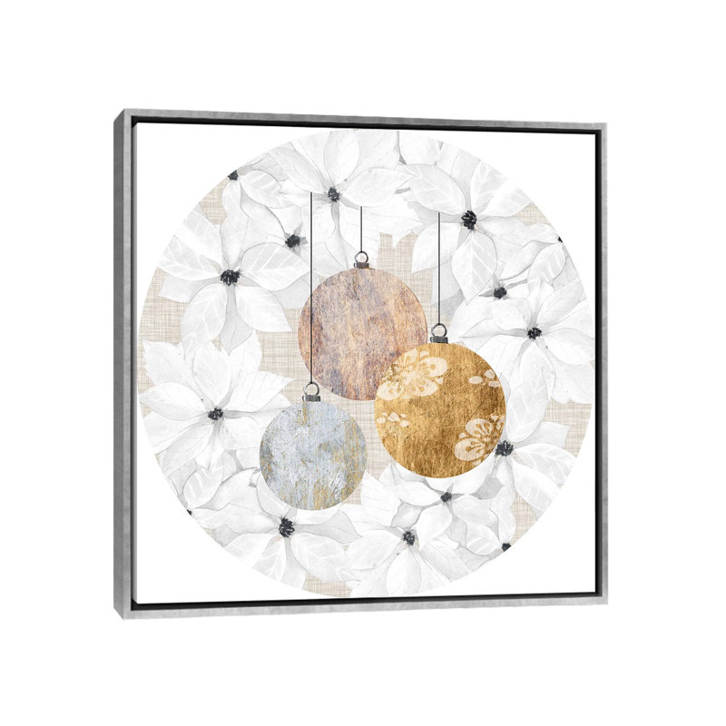 Imprimé sophistiqué «Christmas Collection» par Grace Popp - reproduction, Pas de tapis, H 26 po x l 26 po x P 1,5 po