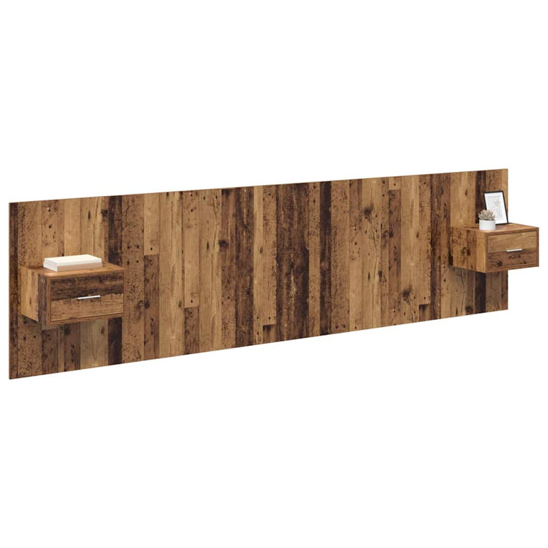UK Emperor Headboard, 280 x 200cm, Old Wood