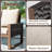 3-Seat Patio Wooden Sofa With Cushions-1472557285