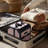  Makeup Train Case with Mirror Travel Case for Barber Art Deco Bloom-18807272