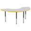 Table d'activité demi-lune 36 "x 72" avec pieds réglables-99075977-99075987