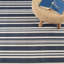 Irving Stripe Ivory Handwoven Cotton Rug-1394779627
