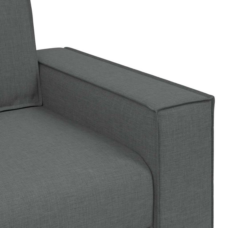 Canapé vidaXL gris foncé tissu 23,6 po, H 33,1 po x l 39 po x P 30,7 po, Gris foncé