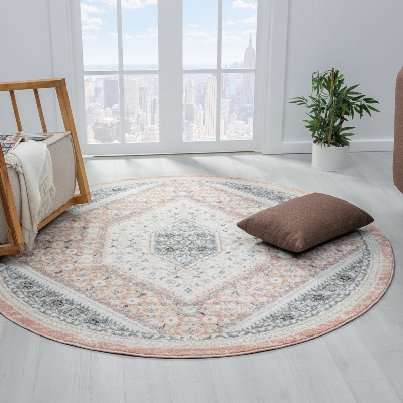 Dornfelder Oriental Indoor Rug, Round 6'