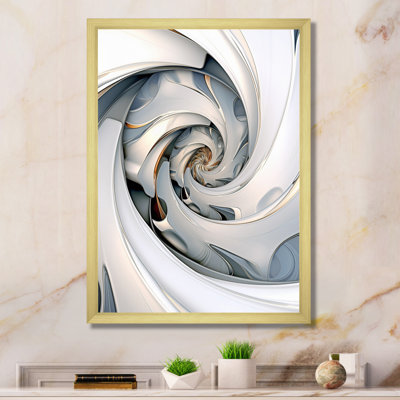 Spiral Abundance in Blue Light - Fractals, reproduction d'art