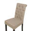 Algoma 51cm H Tufted Polyester Upholstered Upholstered Back Side Chair in Beige