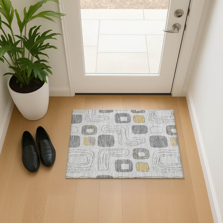 Premium Machine Washable Slesnick AMF1670 Geometric Rug