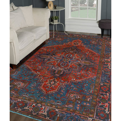 Tapis rouge Khusbu Heriz Firuz