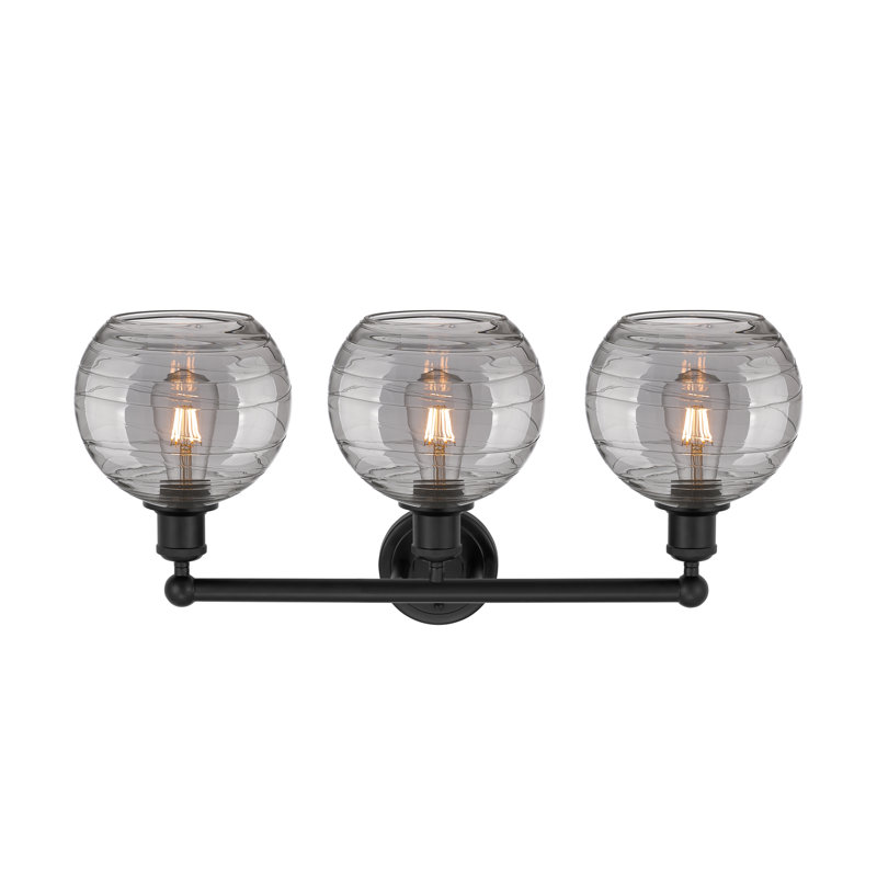 Essex 3 - Light Dimmable Vanity Light, Matte Black, Light Smoke