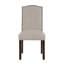 Ensemble de 2 chaises d'appoint modernes et classiques avec revêtement en tissu et garniture cloutée pour une utilisation élégante en salle à manger ou en salon.-1292088615