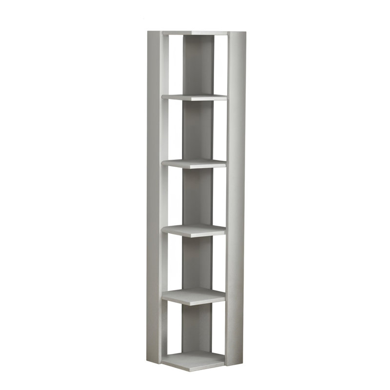 Blan 161cm H x 34cm W Particle Board Geometric Bookcase