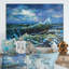 Creative Waves On Dark Sky - reproduction de cadre photo sur toile-1087033036-1087033136