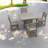 Space Saving Patio Dining Sets, 5 Piece Hdpe Rustic Set For Patio Home