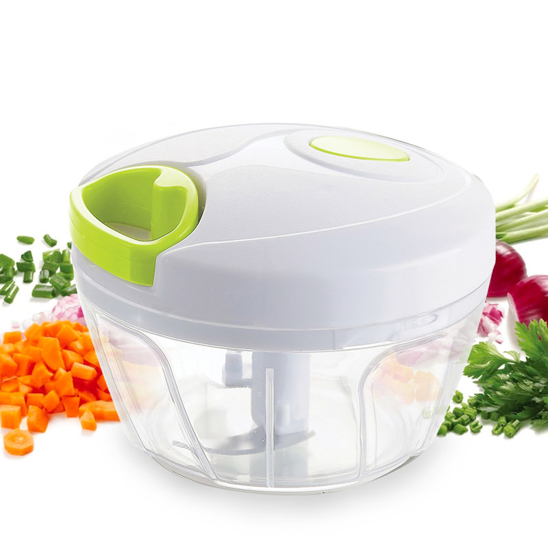 ROYALFORD Mini Vegetable Chopper & with Storage Lid | Chops Vegetables, Nuts & Fruits | Blends Flour | Egg Beater | Meat Mincer | Large
