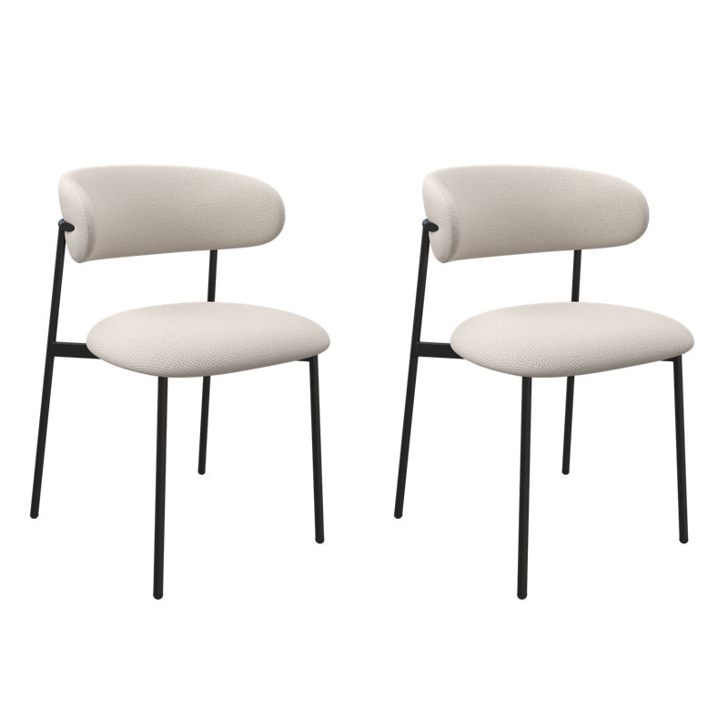 Luna Fabric Dining Chair, Ivory