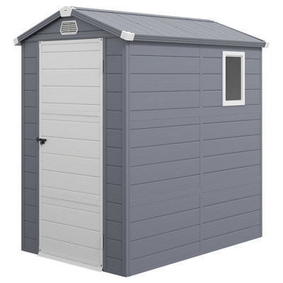 4 ft. W x 6 ft. D Aluminum Tool Shed