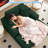 Oversized Corduroy Chaise Lounge Chair with Ottoman & Cushions-302466620