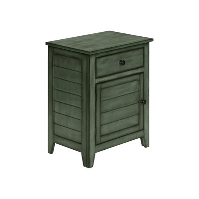 Antique Veneer Accent Table, Suitable For Bedroom Nightstand And Living Room Side With Storage Compartments Included, Or Table