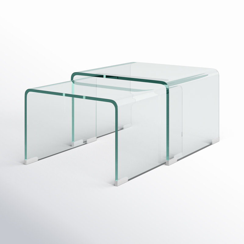 Atalia Glass Top Nesting Tables