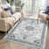 Oriental Machine Washable Rug for Living Room Bedroom Vintage Non-Slip Rug with Rubber Backing for Hallway Playroom Office Kitchen Dining Room Dorm and Bedside Decor
