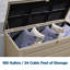 Wade Logan 146.56cm W 681.37L Water Resistant Plastic Lockable Deck Box-161442075
